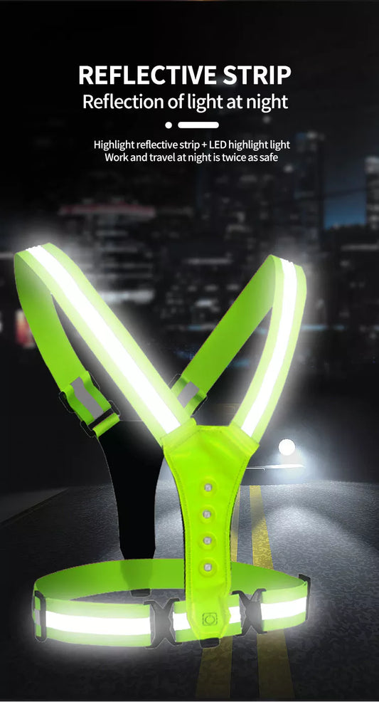 LED Light Up Safety Reflective Vest (KIDS/ADULTS)